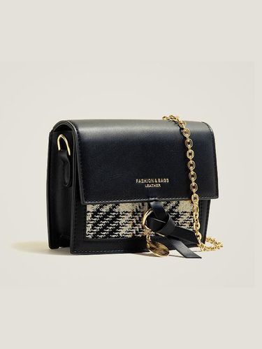 Tweed chain mini cross bag BLACK - LOOKING4U - Modalova