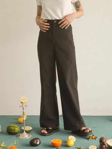 TENCEL WIDE PANTS_BLACK - oneninenineone - Modalova