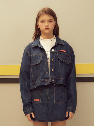 LABEL DENIM JACKET (DEEP DENIM) - OoH-AHh! - Modalova