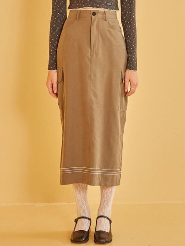 STITCH CARGO SKIRT (KHAKI) - OoH-AHh! - Modalova