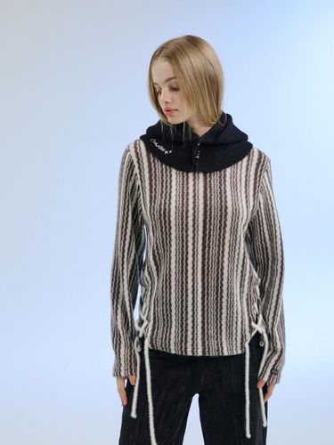 X LINE SOFTY BRUSHING KNIT (BROWN) - OoH-AHh! - Modalova