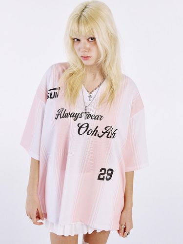 SUN ST MESH T - SHIRT (PINK) - OoH-AHh! - Modalova