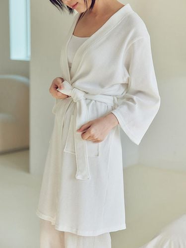 Waffle cotton gown for four seasons - MARUN5 - Modalova