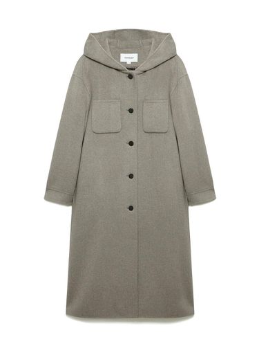 Hooded Long Coat N244MWCB51 - NICE CLAUP - Modalova