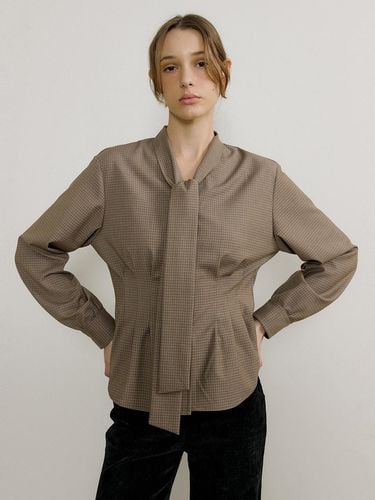 CROFFLE TIE BLOUSE - CHECK VER - octette - Modalova