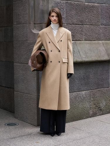 Twill Double Long Coat - RENEJ - Modalova