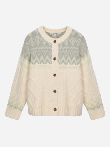 Jacquard Mix Cable Cardigan_T248MCD239W - Thursday Island - Modalova