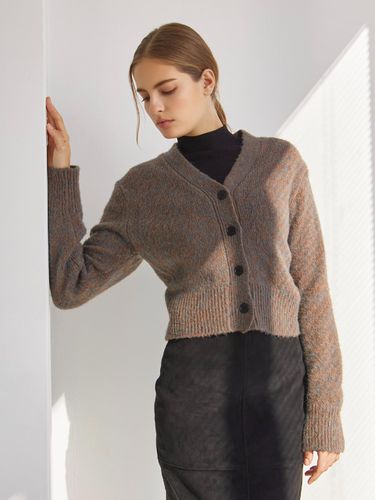 Conte alpaca cardigan (magma) - Le Metier - Modalova