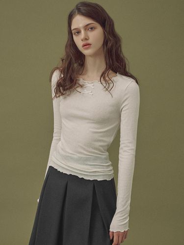 Blion soft wool Double Ribbon T-shirt - TWEE - Modalova