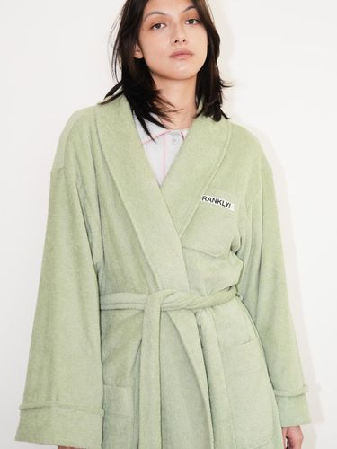 Basic Terry Robe, Green - FRANKLY! - Modalova