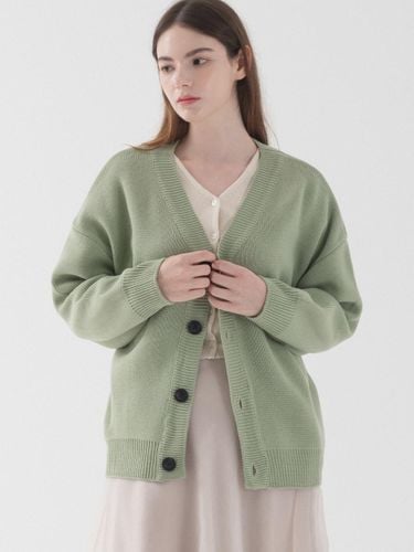 Classic Oversized Fit V-Neck Cardigan (Yankaki) - PIANER - Modalova