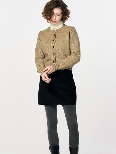 Wool dust crowneck cardigan [BEIGE] / WBD4L04562 - GENERAL IDEA - Modalova