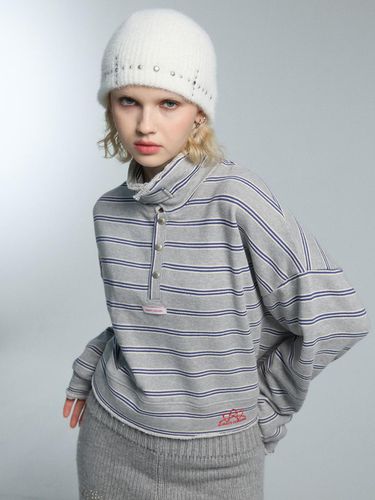 S/T COLLAR SWEAT SHIRTS (GRAY) - OoH-AHh! - Modalova