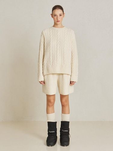 Buccle Knit Half Pants N244PWKA02 - NICE CLAUP - Modalova