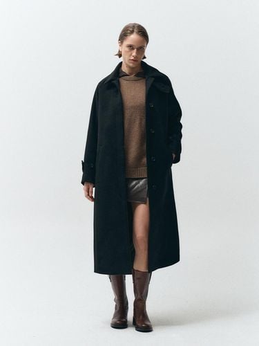 WOOL BLEND BALMACAAN LONG COAT - MMAK - Modalova