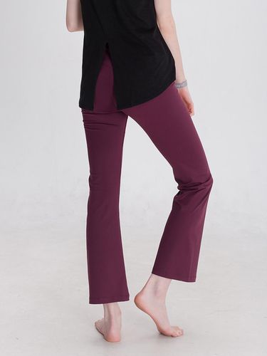 Luisa Bootcut Sweat Pants DFW4003 Burgundy - DURAN - Modalova