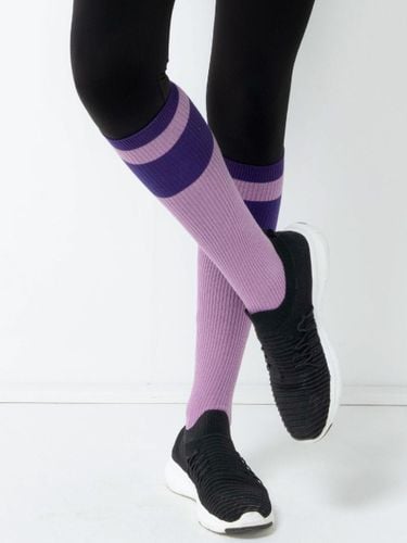 Basic Double-Line Knee Socks DAF1E 0016 3col - DURAN - Modalova