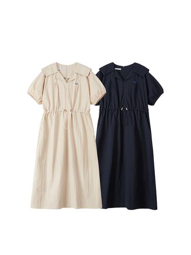 Smurf Collar String dress_(2 colors) - ULKIN CANVAS - Modalova