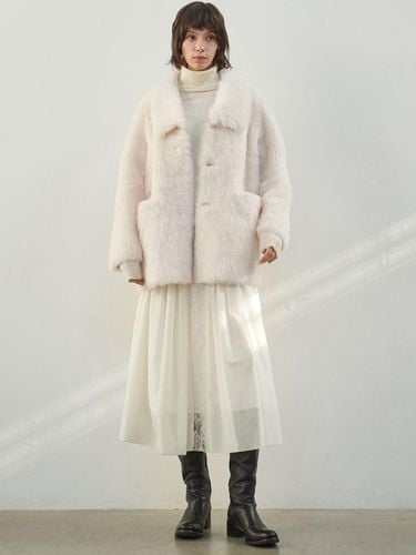 LAMB FUR HALF COAT_CREAM - MITTE - Modalova