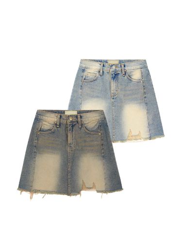 Legendary Dunne Hakonen Washing Denim Mini Skirt_( - ULKIN CANVAS - Modalova