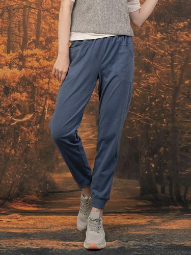 Back Soft fleece pocket accentuated jogger pants D - DURAN - Modalova