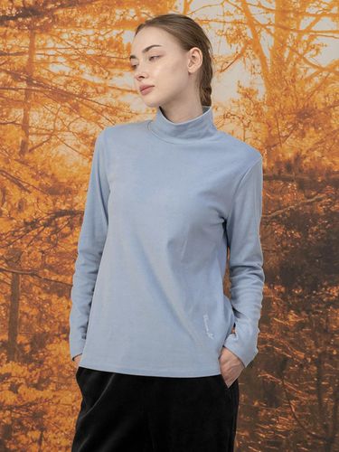 Back napping V-neck Basic Fit Turtleneck T-shirt D - DURAN - Modalova