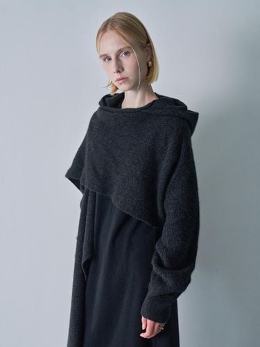 WOOL HOODY BOLERO (Black) - pelote - Modalova