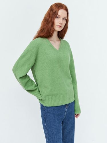 Whole Garment V neck Wool Knit () - pelote - Modalova