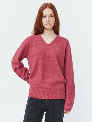 Whole Garment V neck Wool Knit () - pelote - Modalova