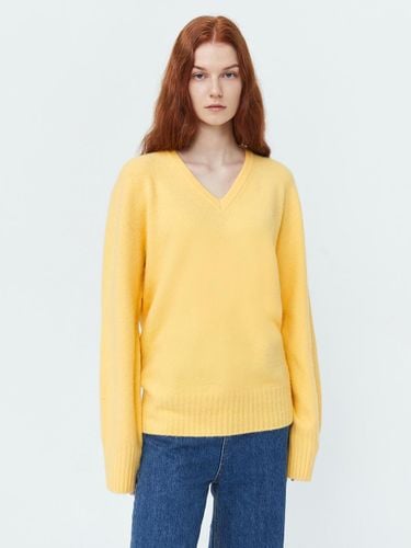 Whole Garment V neck Wool Knit () - pelote - Modalova