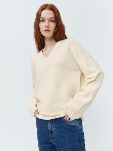 Whole Garment V neck Wool Knit () - pelote - Modalova