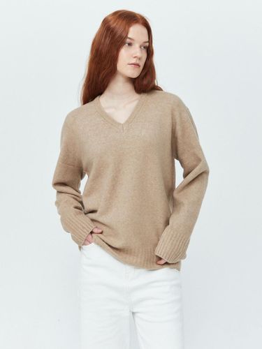 Whole Garment V neck Wool Knit () - pelote - Modalova