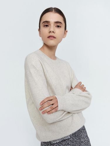 Basic Round Knitwear (beige) - pelote - Modalova