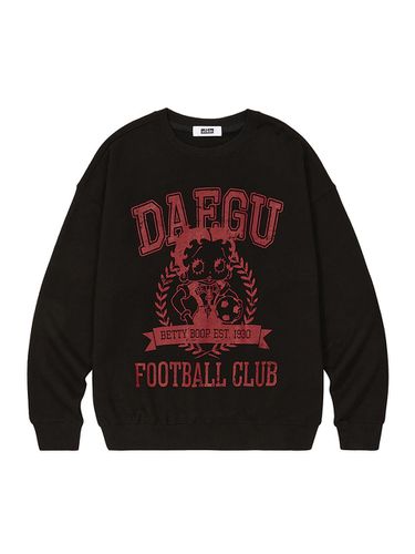 Erkin X Betty Boop Daegu Football Sweatshirt_Black - ULKIN CANVAS - Modalova