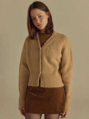 Winter volume silhouette wool knit cardigan - VANILLAKNIT - Modalova