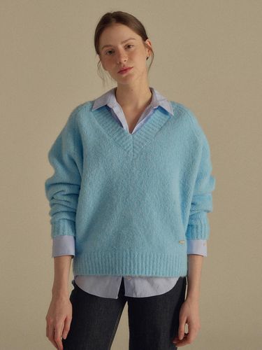 Bright v - neck wool knit - VANILLAKNIT - Modalova