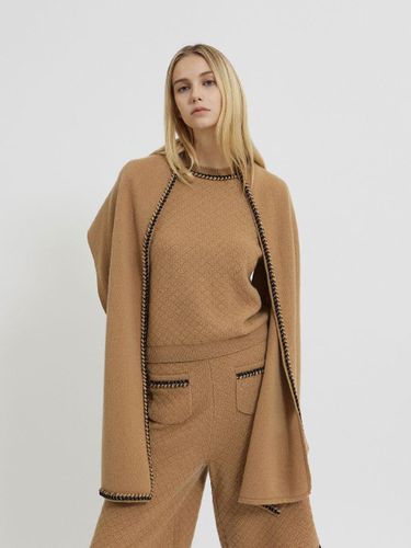 Trimming Point Knit Muffler Camel - Mare di mari - Modalova