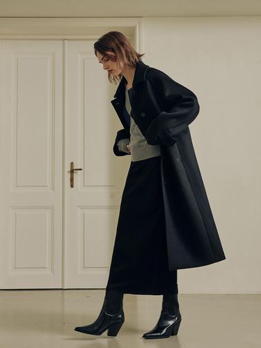 Exclusive] [Le Zero] Cashmere wool long coat / Bl - ZEROSTREET - Modalova