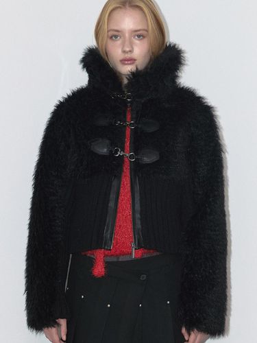 KNIT FUR MIX MUSTANG (BLACK) - ASURA - Modalova