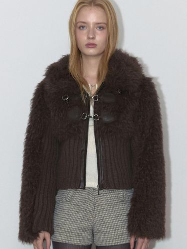 KNIT FUR MIX MUSTANG (BROWN) - ASURA - Modalova