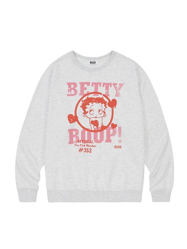 Erkin X Betty Boop Fan Sweatshirt_Light Gray - ULKIN CANVAS - Modalova