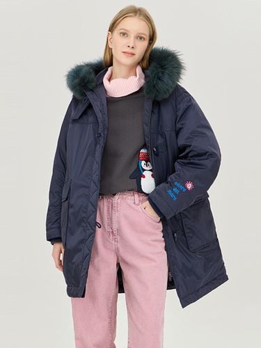 Fur Toggle down Padded _BAPDF8461NY - Benetton - Modalova