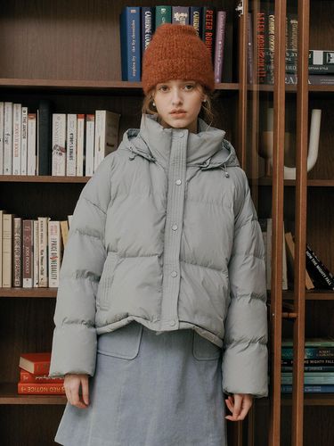 DD_Sky blue hoodie down jacket - DUNDROP - Modalova