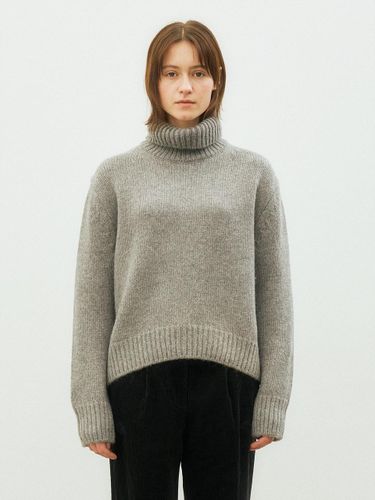 Alpaca turtle neck sweater (Gray) - peces - Modalova