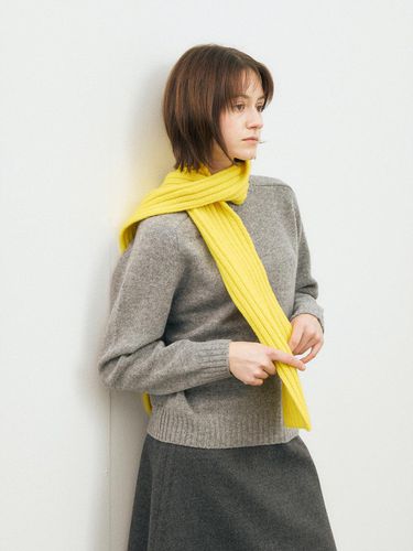 Cashmere blended muffler (Yellow) - peces - Modalova