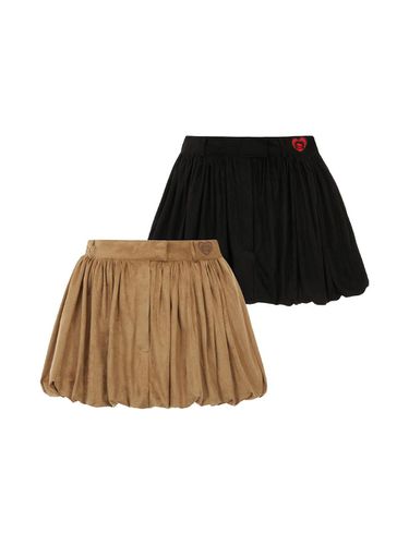 Betty Boop Suede Balloon Mini Skirt_(2 colors) - ULKIN CANVAS - Modalova