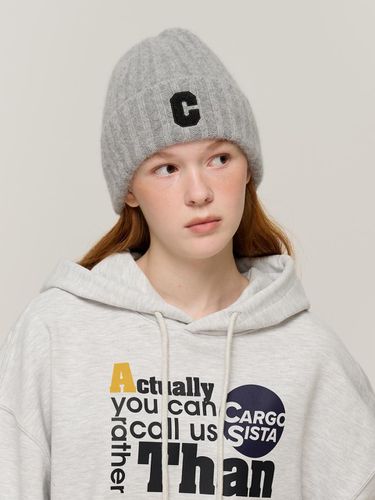 CB Logo soft wool Beanie (Gray) - CARGOBROS - Modalova