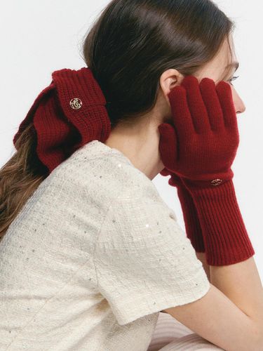 Wool knitwear hair scrunchies & gloves (MOEDAC05MR - marieclaire - Modalova