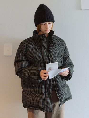 Check down puffer jacket - URAGO - Modalova