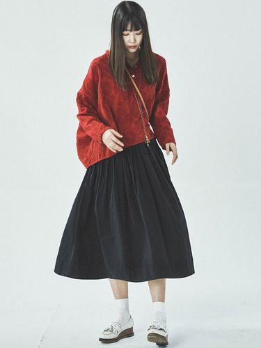 SHIRRING BLACK SKIRT - J VINEYARD - Modalova